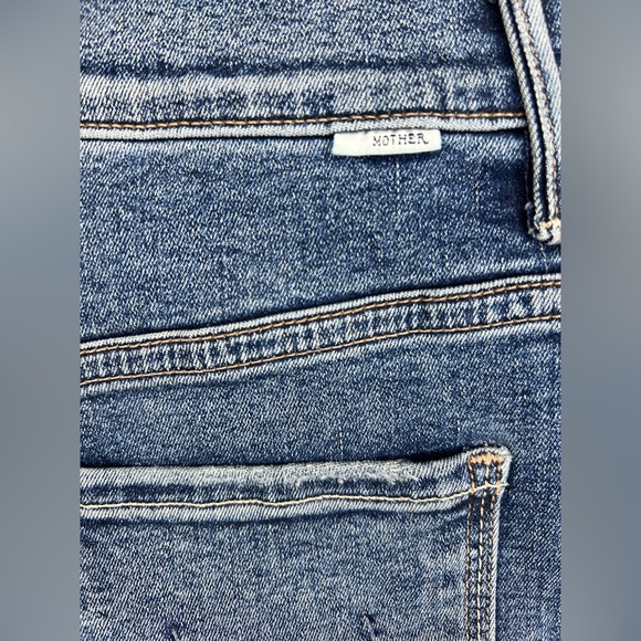 MOTHER Light Blue Denim Midi Skirt - Picture 5 of 8